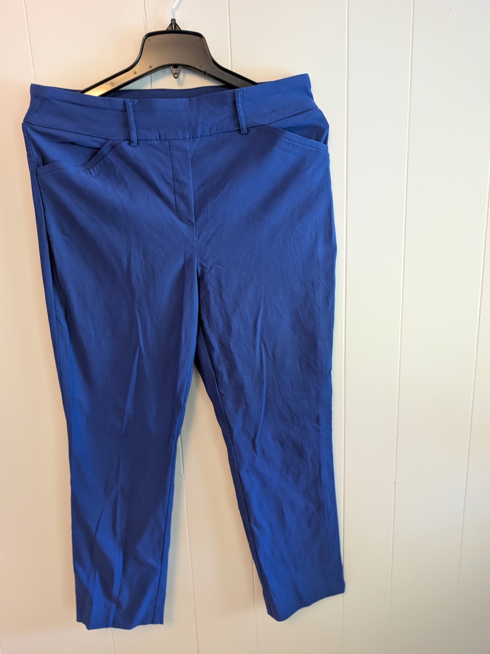 Hilary Radley Slim Ankle Pants in Royal Blue